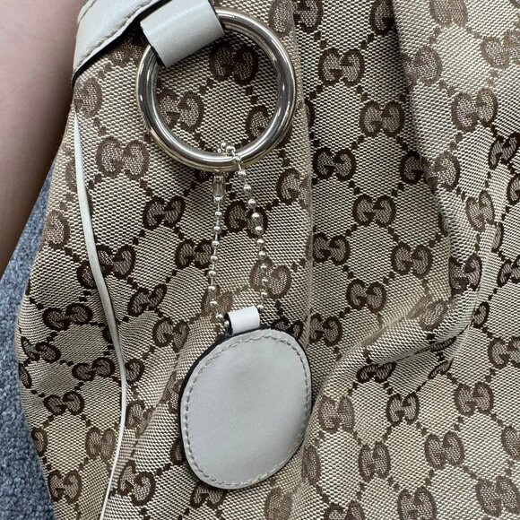 Gucci Sukey Canvas Leather Shoulder Bag 475-080725 - Picture 7 of 15